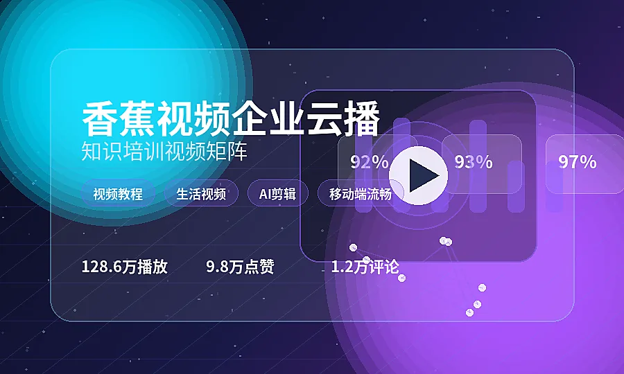 香蕉视频企业云播中心知识培训视频图